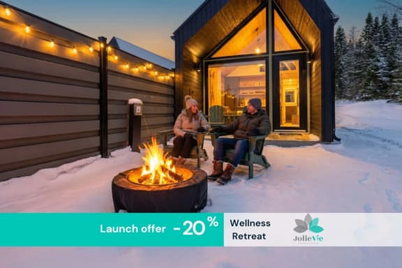 Jolie Vie Wellness Retreat | Wood Tiny Home #5 - Image 1